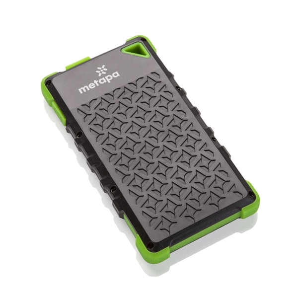Rugged and super durable, this solar power bank has a textured... from ASI 84592 St Regis Group