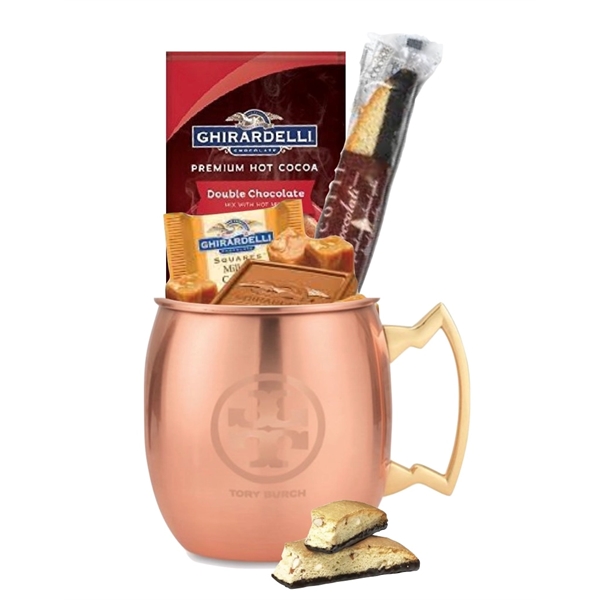 Copper Gift Mug with Cocoa and Chocolate... from ASI 89971 Stuff A Mug