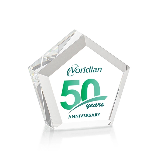 The Genosee VividPrint™ Paperweight is a thick and hefty Optical Crystal... from ASI 84592 St Regis Group / St Regis