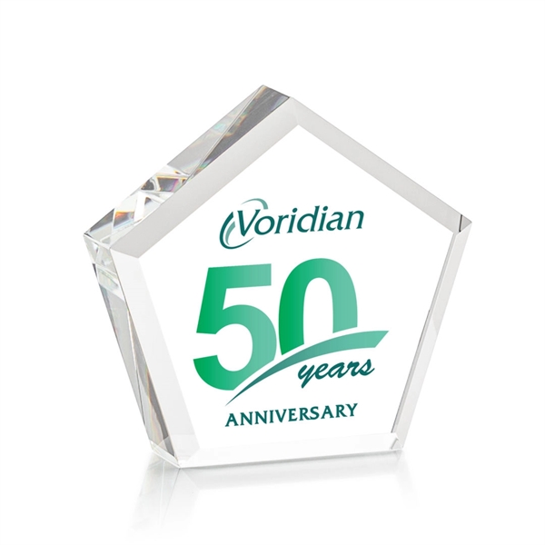 The Genosee VividPrint™ Paperweight is a thick and hefty Optical Crystal... from ASI 84592 St Regis Group / St Regis