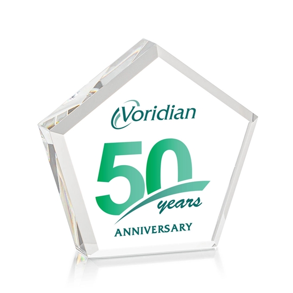 The Genosee VividPrint™ Paperweight is a thick and hefty Optical Crystal... from ASI 84592 St Regis Group / St Regis