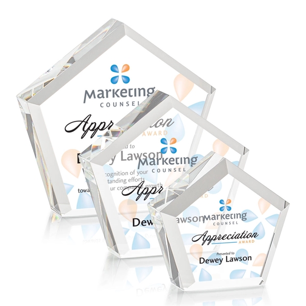 The Genosee VividPrint™ Desktop Award is a solid sparkling and faceted... from ASI 84592 St Regis Group / St Regis