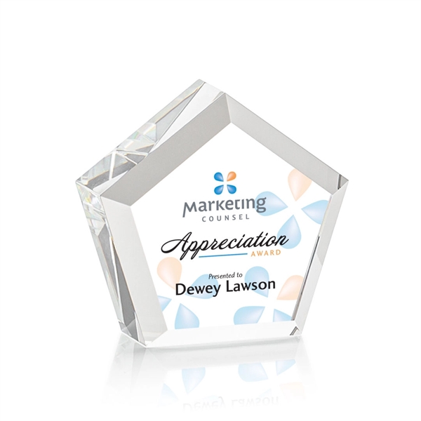 The Genosee VividPrint™ Desktop Award is a solid sparkling and faceted... from ASI 84592 St Regis Group / St Regis