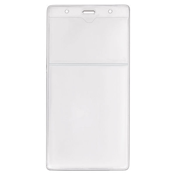 2-pocket event-size vinyl badge holders are designed to display a name... from ASI 79898 Promovision / PROMOVISION