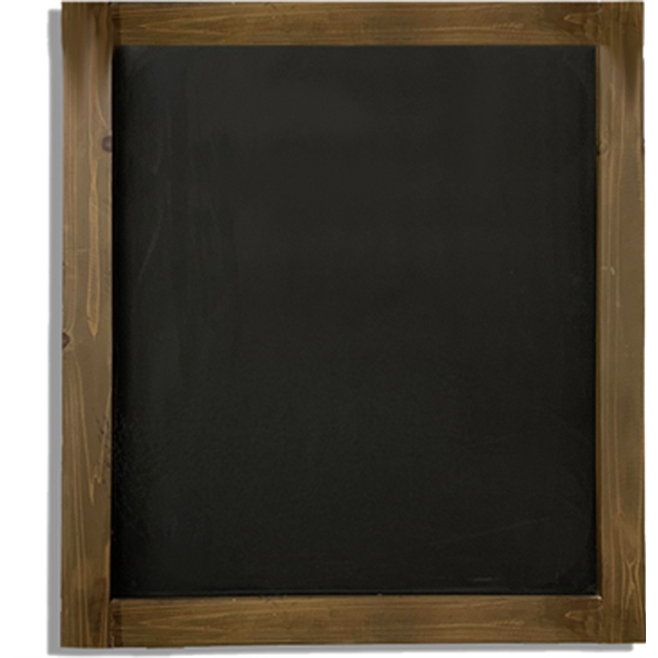25.5" x 22.5" x 1" hanging blackboard with wood border.... from ASI 62677 iline PROMO (The Innovative Line)