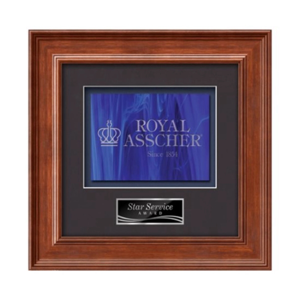Stained Glass award framed in our exquisite Calder molding with your... from ASI 84592 St Regis Group / St Regis Crystal