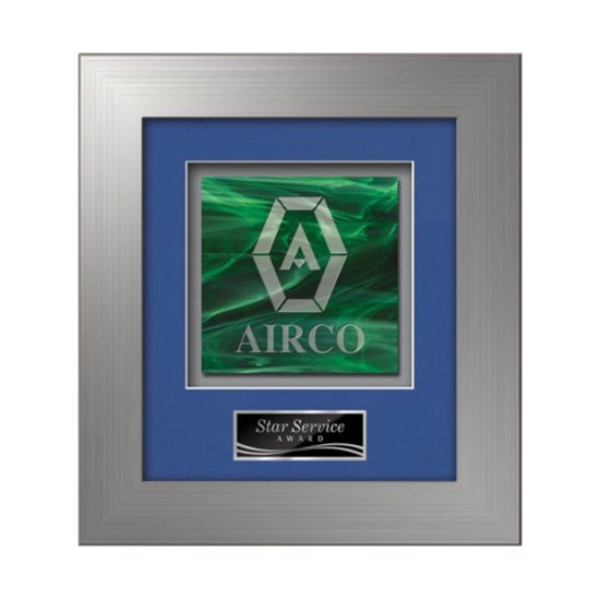 Stained Glass award framed in our exquisite Premier molding with your... from ASI 84592 St Regis Group / St Regis Crystal