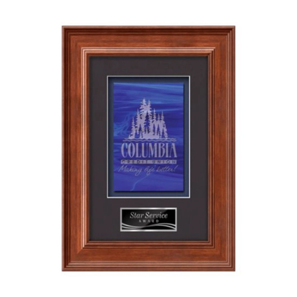 Stained Glass award framed in our exquisite Calder molding with your... from ASI 84592 St Regis Group / St Regis Crystal