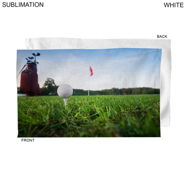 This towel is 100% terry microfiber with a dye sublimation imprint... from ASI 76797 Pelican Graphics / Pelican Lures