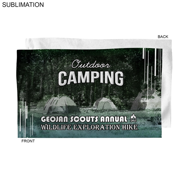 This towel is 100% terry microfiber with a dye sublimation imprint... from ASI 76797 Pelican Graphics / Pelican Lures