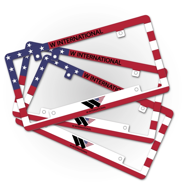 Powder coated metal license plate frame with full color digital print.... from ASI 76797 Pelican Graphics / Pelican Lures