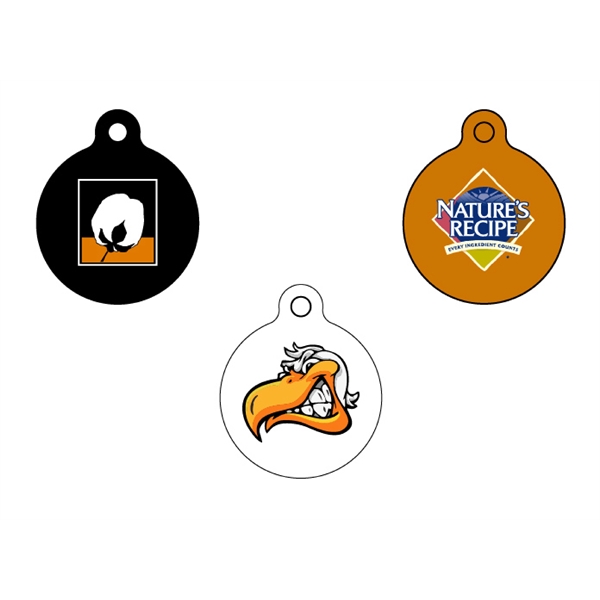 Powder coated metal pet ID tag.... from ASI 76797 Pelican Graphics / Pelican Lures