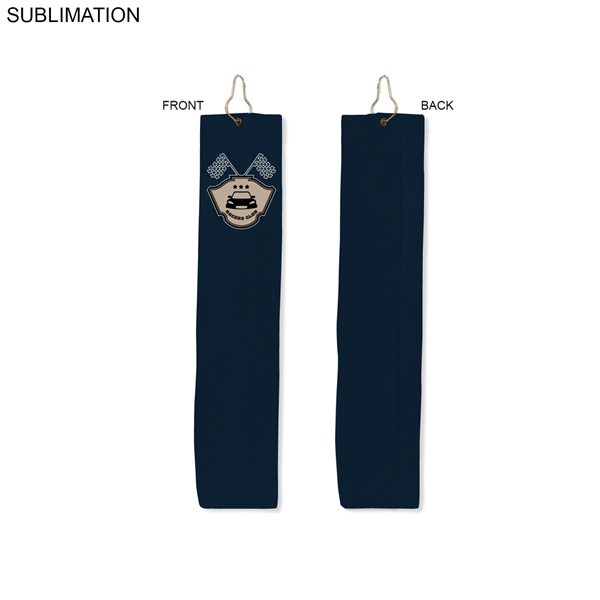 Microfiber Dri-lite Terry Golf Towel, Trifold Grommet and Hook, Finished size... from ASI 53509 FIEL-Fairdeal Import & Export / FIEL