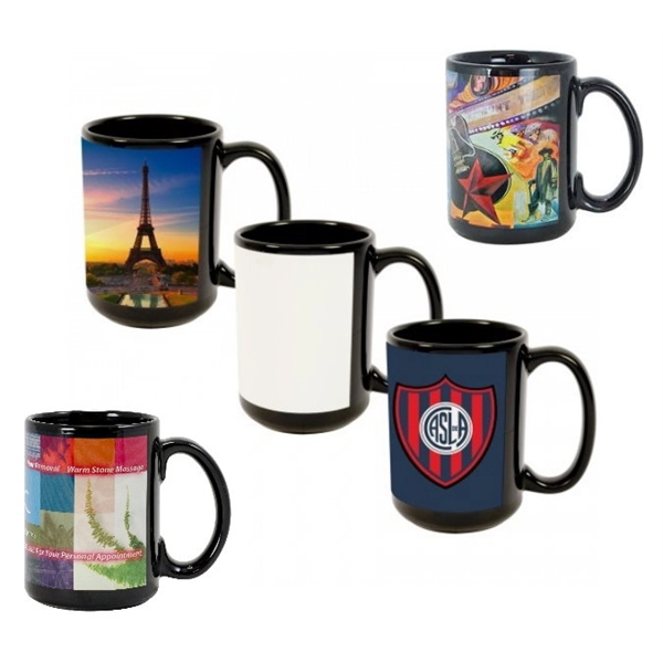 This black ceramic C-handle mug gives you the ability to place... from ASI 76797 Pelican Graphics / Pelican Lures