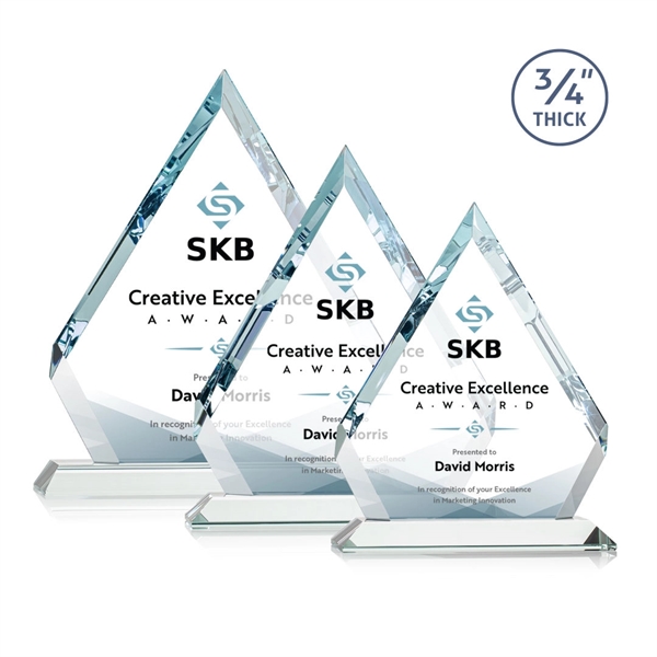 Starfire diamond award with cut corners and faceted edges. Let your... from ASI 84592 St Regis Group / St Regis