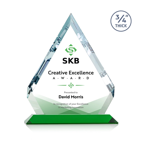 Beautiful diamond beveled award mounted on an Emerald base. Let your... from ASI 84592 St Regis Group / St Regis