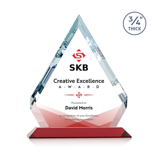 Beautiful diamond beveled award mounted on a Ruby base. Let your... from ASI 84592 St Regis Group / St Regis