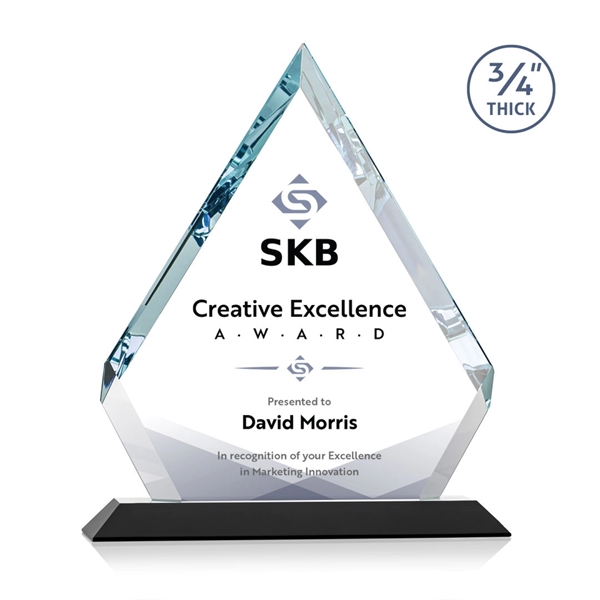 Beautiful diamond beveled award mounted on an Ebony base. Let your... from ASI 84592 St Regis Group / St Regis