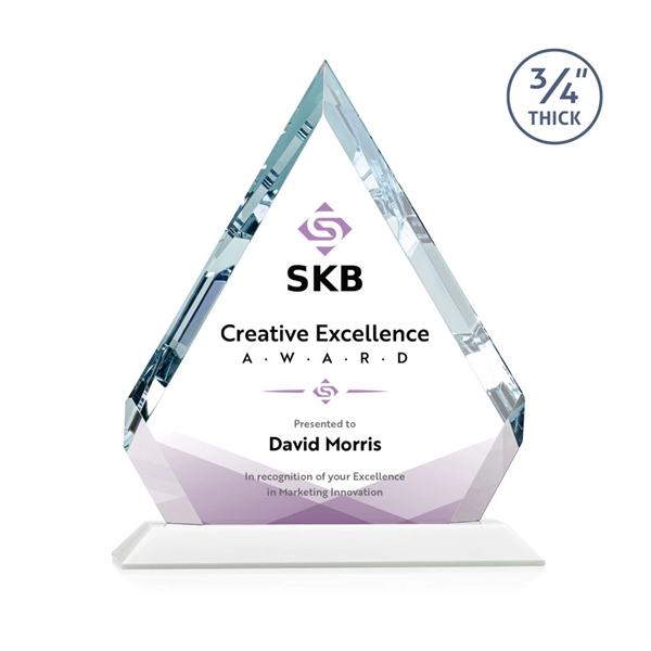 Beautiful diamond beveled award mounted on a White base. Let your... from ASI 84592 St Regis Group / St Regis