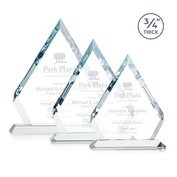 Starfire diamond award with cut corners and faceted edges.... from ASI 84592 St Regis Group / St Regis