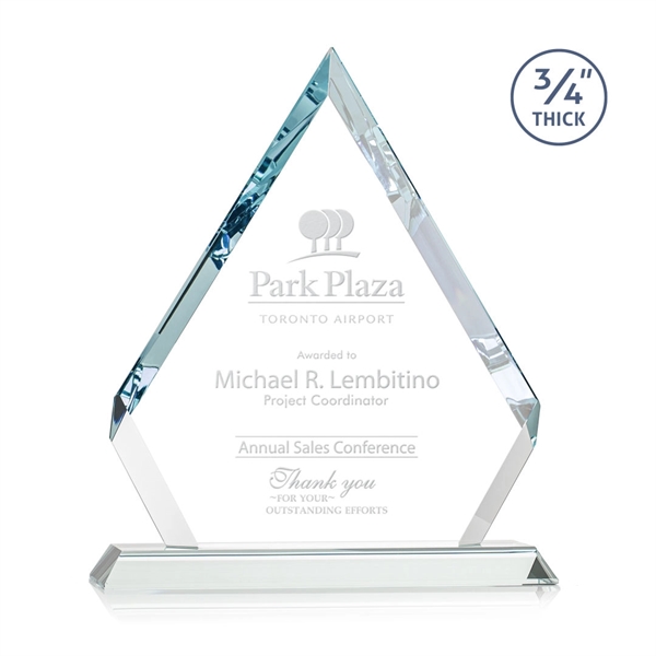 Starfire diamond award with cut corners and faceted edges.... from ASI 84592 St Regis Group / St Regis