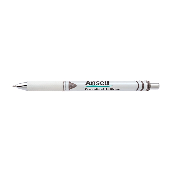 EnerGel Pearl Liquid Gel Ink Pen, medium metal tip, pearl white... from ASI 77240 Pentel Of America LTD / Pentel®