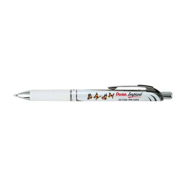 EnerGel Pearl Liquid Gel Ink Pen, medium metal tip, pearl white... from ASI 77240 Pentel Of America LTD / Pentel®