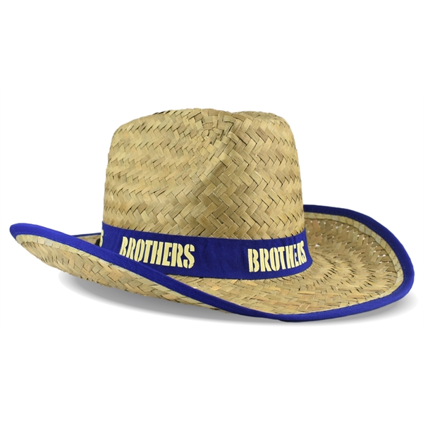 Western Cowboy Straw Hat With Custom Band... from ASI 72657 Active Life Promo / Apres Ski Active Life Promo