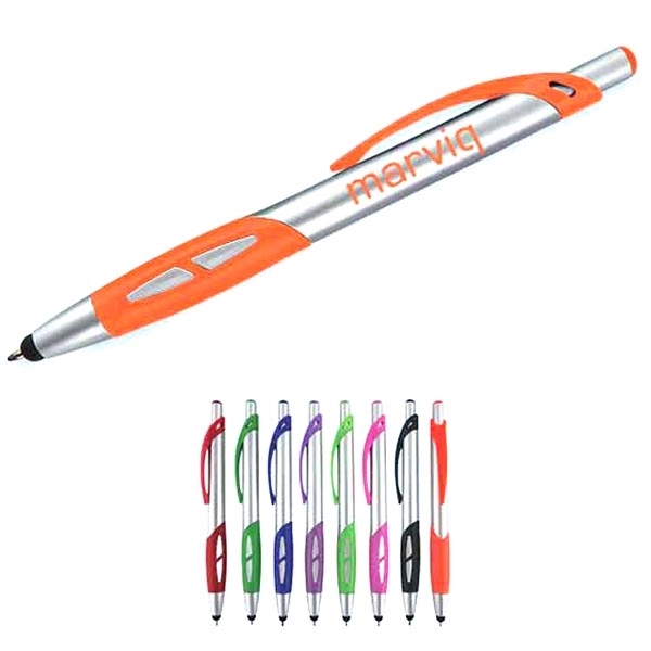 Boston S comes in silver accents and colored rubber grip plus... from ASI 52387 Empire USA / Pens Line USA