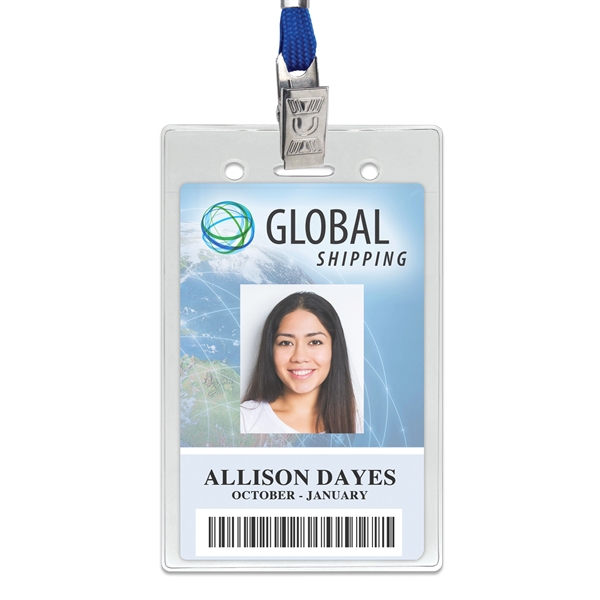 Affordable data/credit-card-size holders feature a lock-in slot to hold your proximity... from ASI 79898 Promovision / PROMOVISION