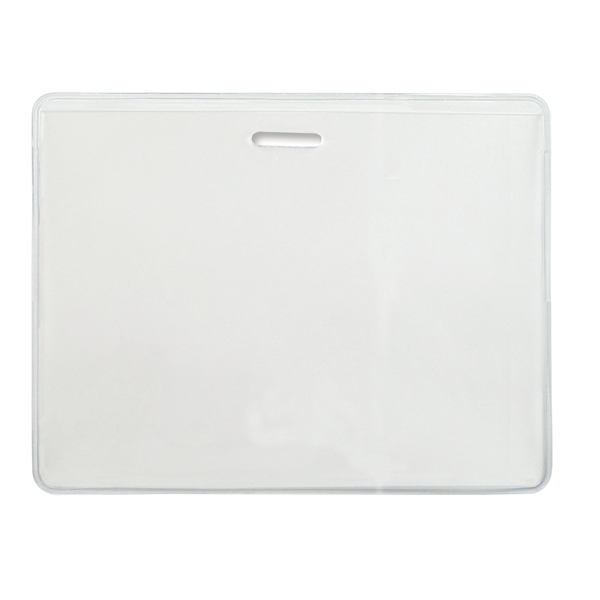 Clear flexible vinyl proximity card/badge holders feature a lock-in slot that... from ASI 79898 Promovision / PROMOVISION