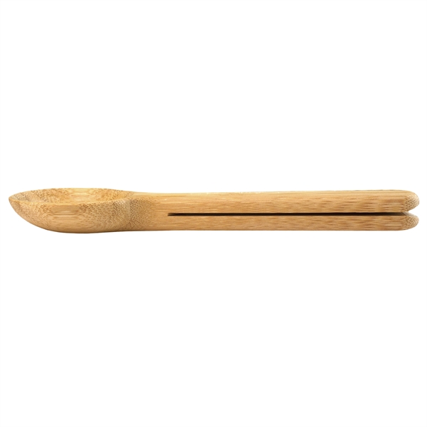 Bamboo Coffee Scoop with Built In Bag Clip.... from ASI 91565 Totally Bamboo