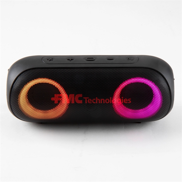 14W waterproof wireless speaker with light-up rainbow color action, TF card... from ASI 88060 Snugz/USA Inc / Sweda®