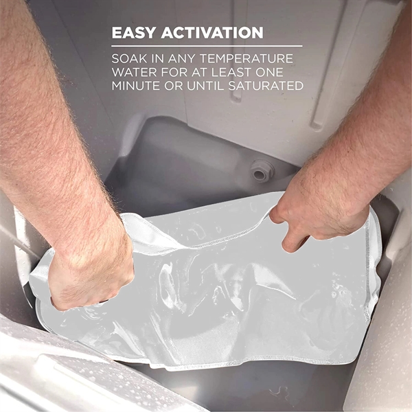 White Cooling Towel, 12"x40", Blanks... from ASI 53509 FIEL-Fairdeal Import & Export / FIEL