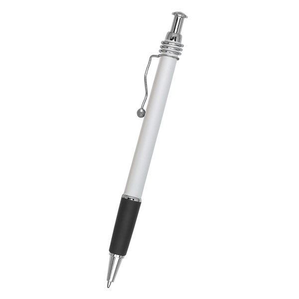 Wired plunger action pen with rubber grip for writing comfort and... from ASI 61125 Hit Promotional Products / Hit®