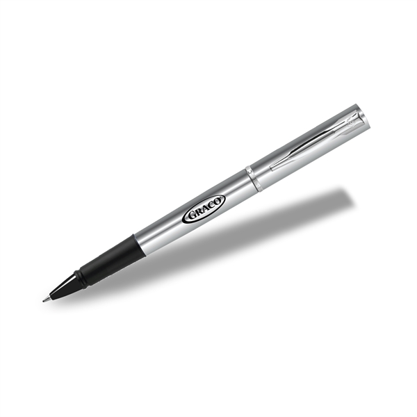 Chrome roller ball pen with a modern design and confident look.... from ASI 84833 Newell Custom Writing Instruments / Newell Brands