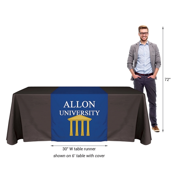 30" x 72"  Knit Polyester Custom Table Runner... from ASI 80228 Quinn