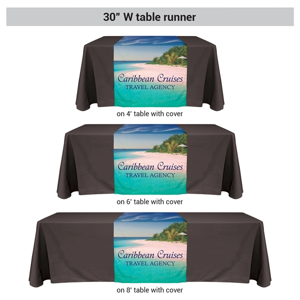 30" x 72"  Knit Polyester Custom Table Runner... from ASI 80228 Quinn