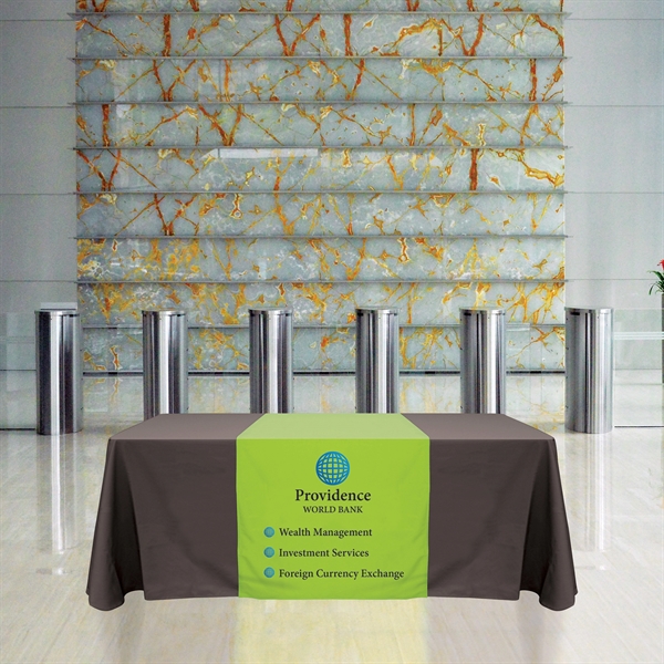 30" x 72"  Knit Polyester Custom Table Runner... from ASI 80228 Quinn