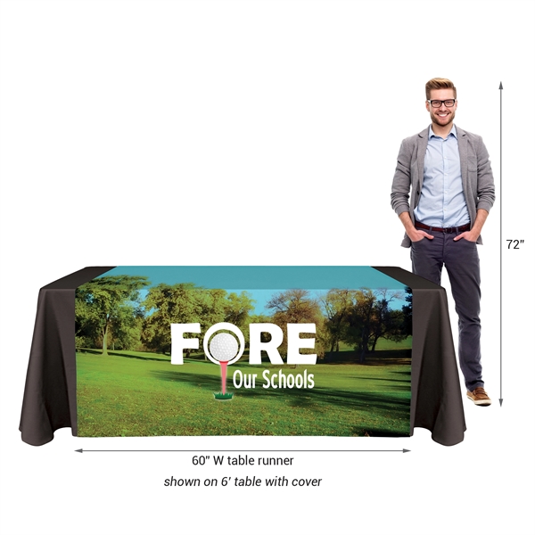 60" x 72"  Knit Polyester Custom Table Runner... from ASI 80228 Quinn
