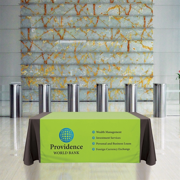 60" x 72"  Knit Polyester Custom Table Runner... from ASI 80228 Quinn