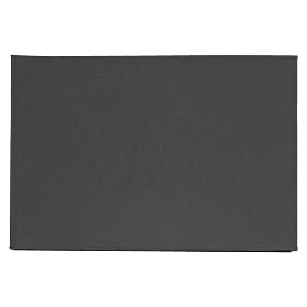 Folding black matte cardboard gift box for storing and presenting branded... from ASI 57655 STOPNGO Line