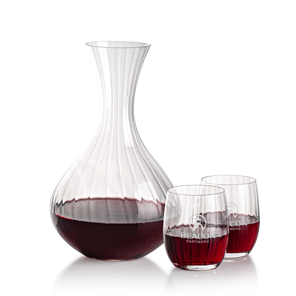 All New Crystalline Carafe Set. Includes a black satin lined gift... from ASI 84592 St Regis Group