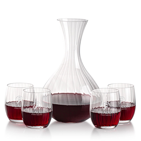All New Crystalline Carafe Set. Includes a black satin lined gift... from ASI 84592 St Regis Group