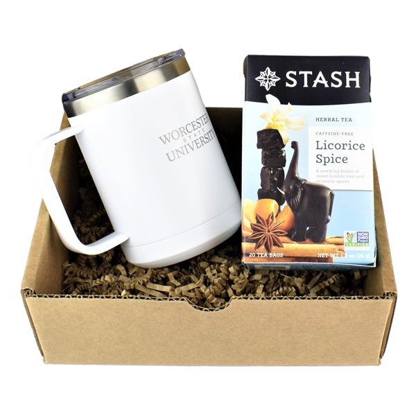 Cozy Tea Gift Set - Polar Camel Insulated Mug & STASH... from ASI 72657 Active Life Promo / Apres Ski