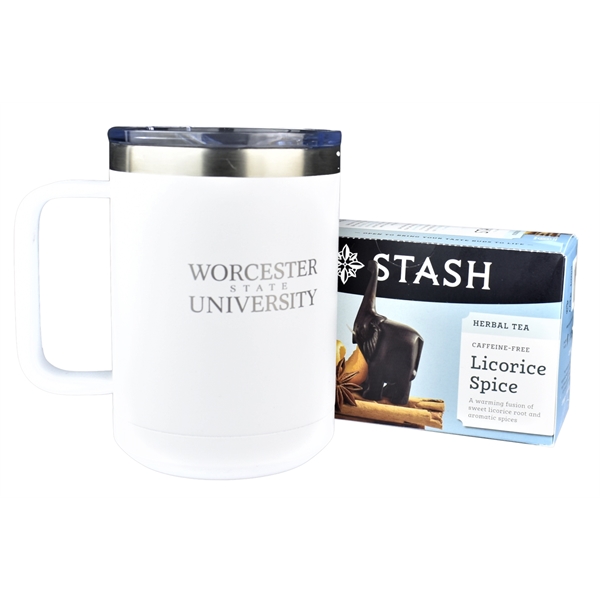 Cozy Tea Gift Set - Polar Camel Insulated Mug & STASH... from ASI 72657 Active Life Promo / Apres Ski