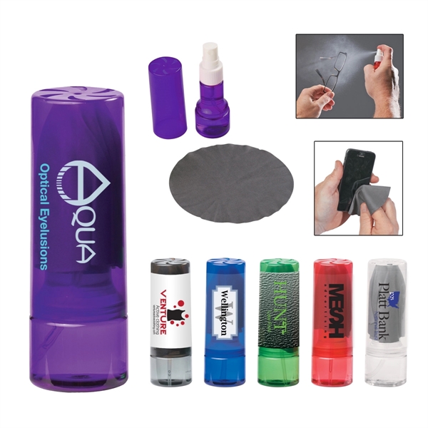 1 oz. Lens cleaner spray with microfiber cloth.... from ASI 61125 Hit Promotional Products / Hit®