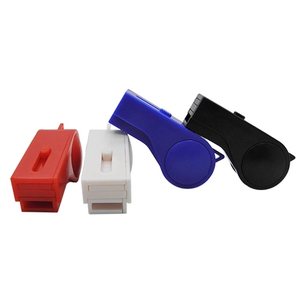 Flip-out whistle with a built-in retractable chip-on-board USB flash drive 2.0... from ASI 37218 Athena Promo (tm)