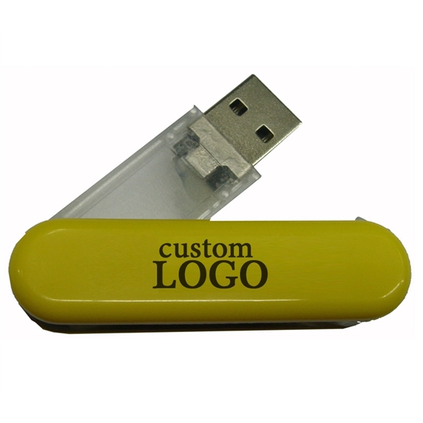 Plastic oval pocket knife style USB flash drive available in several... from ASI 37218 Athena Promo (tm)