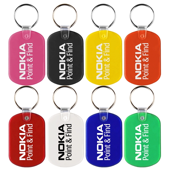 Rectangular / oval Shape PVC Key Holder... from ASI 74585 Nu Promo International / Nu Promo Line